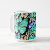 Pastel Vlinders Koffiemok (Voorkant links)