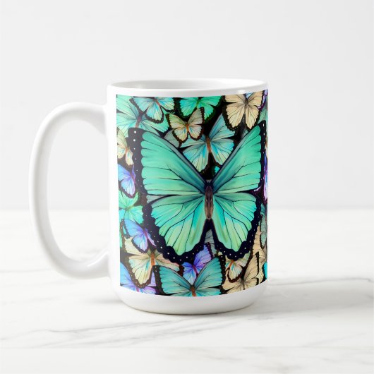 Pastel Vlinders Koffiemok (Links)