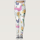 Pastel Vlinders Leggings (Voorkant)