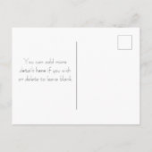 Pastel vlinders ontwerp Bewaar de datum Briefkaart (Achterkant)