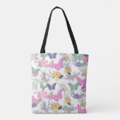 Pastel Vlinders Tote Bag (Achterkant)