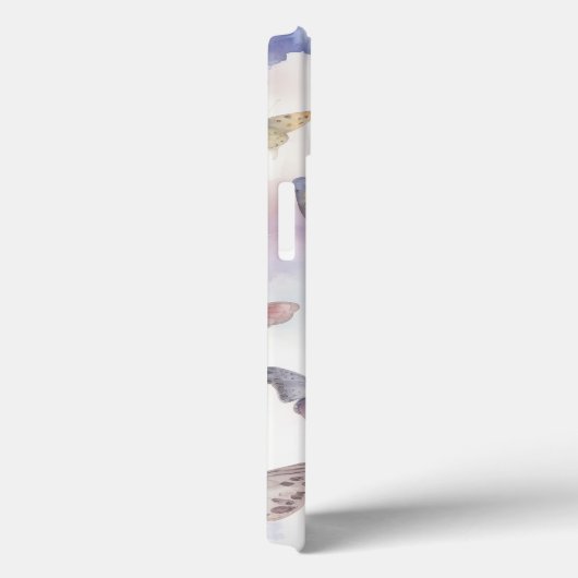 Pastel Vlinders Zakelijk of Persoonlijk QR-code Case-Mate iPhone Case (Achterkant / Rechts)