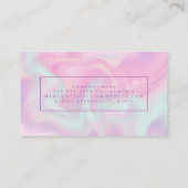 Pastel vloeibare achtergrond | Slank Lijst Visitekaartje (Achterkant)