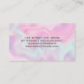 Pastel vloeibare achtergrond visitekaartje (Achterkant)