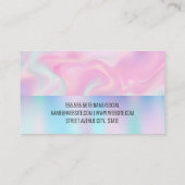 Pastel vloeibare achtergrond visitekaartje (Achterkant)