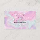 Pastel vloeibare achtergrond visitekaartje (Achterkant)