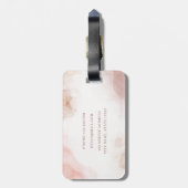 Pastel Vloeibare Waterverf Alcoholinkt Bagagelabel (Achterkant verticaal)