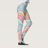 Pastel vloeiende golven leggings (Rechts)