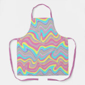 Pastel vloeiende golven schort (Voorkant)