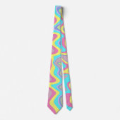 Pastel vloeiende golven stropdas (Voorkant)