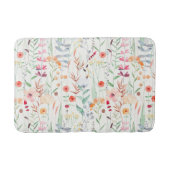 Pastel Vloertuinpatroon Badmat (Voorkant)
