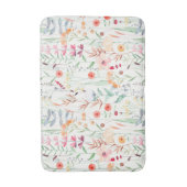 Pastel Vloertuinpatroon Badmat (Voorkant Verticaal)