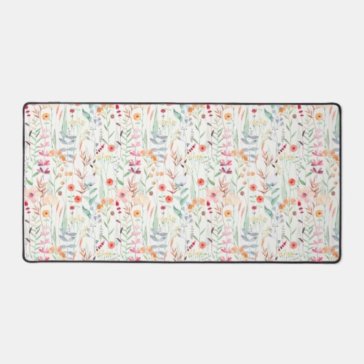 Pastel Vloertuinpatroon Bureaumat (Voorkant)