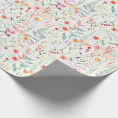 Pastel Vloertuinpatroon Cadeaupapier (Hoek)