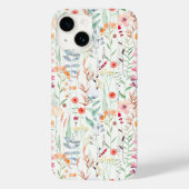 Pastel Vloertuinpatroon Case-Mate iPhone Case (Achterkant)
