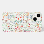 Pastel Vloertuinpatroon Case-Mate iPhone Case (Achterkant (horizontaal))
