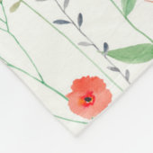 Pastel Vloertuinpatroon Fleece Deken (Hoek)