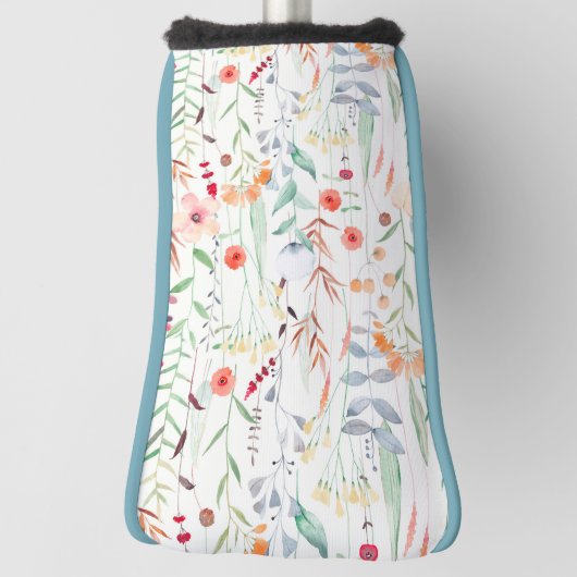 Pastel Vloertuinpatroon Golfheadcover (Draai 90)