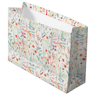 Pastel Vloertuinpatroon Groot Cadeauzakje