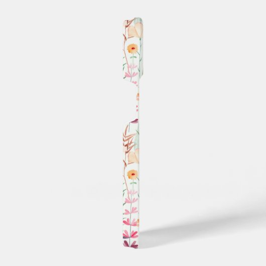 Pastel Vloertuinpatroon iPhone Hoesje (Rechterkant)