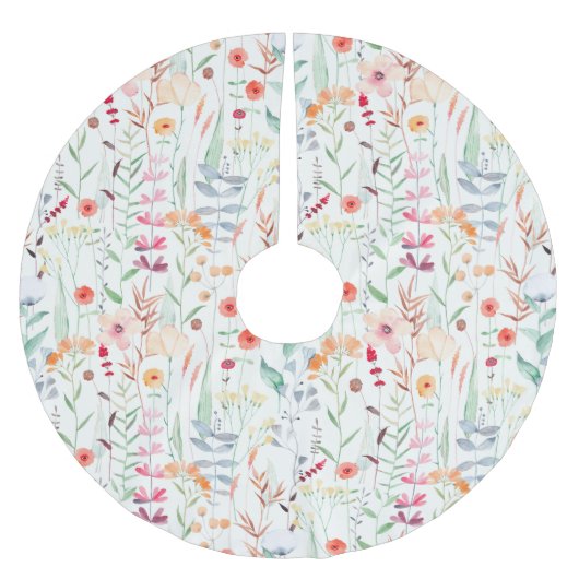 Pastel Vloertuinpatroon Kerstboom Rok (Voorkant)