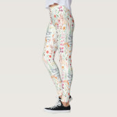 Pastel Vloertuinpatroon Leggings (Links)