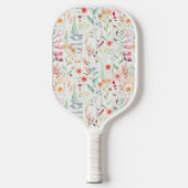 Pastel Vloertuinpatroon Pickleball Paddle (Voorkant)
