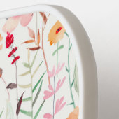 Pastel Vloertuinpatroon Pickleball Paddle (Links Detail)