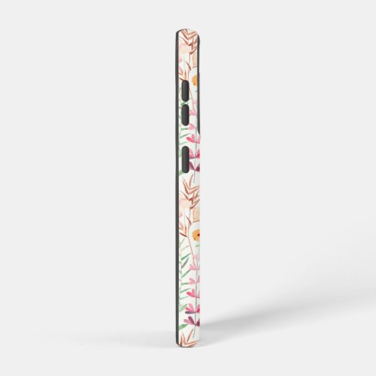 Pastel Vloertuinpatroon Samsung Galaxy Hoesje (Rechterkant)