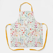 Pastel Vloertuinpatroon Schort (Voorkant)