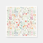 Pastel Vloertuinpatroon Servet (Voorkant)