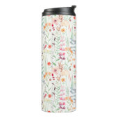 Pastel Vloertuinpatroon Thermosbeker (Gedraaid links)