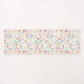 Pastel Vloertuinpatroon Yogamat (Voorkant (horizontaal))