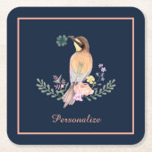 Pastel vogel kartonnen onderzetters (Voorkant)