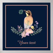 Pastel vogel poster (Voorkant)