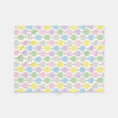 Pastel voor hot-luchtballon fleece deken (Voorkant (Horizontaal))