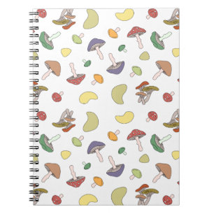 Pastel voor paddenstoelen notitieboek