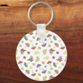 Pastel voor paddenstoelen sleutelhanger (Voorkant)