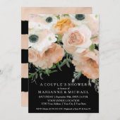 Pastel voor stelletjes Elegant Rozen zwart Kaart (Voorkant / Achterkant)