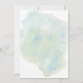 Pastel voorjaar geheime tuin waterverf bruiloft kaart (Achterkant)