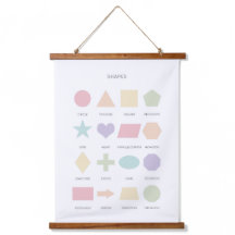 Pastel vorm leren poster