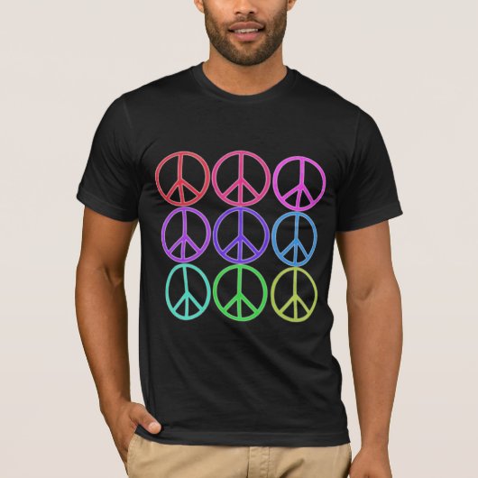 pastel - vredesborden t-shirt (Voorkant)