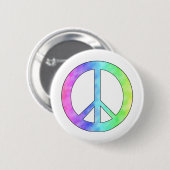 Pastel-vredesteken Ronde Button 5,7 Cm (Voorkant /achterkant)