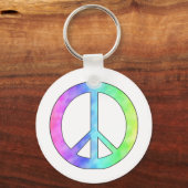 Pastel-vredesteken Sleutelhanger (Voorkant)