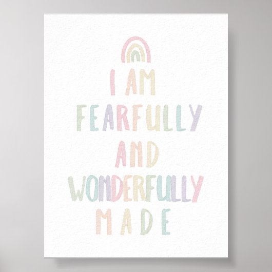 Pastel Vreemd wonderbaarlijk gemaakt print (Voorkant)