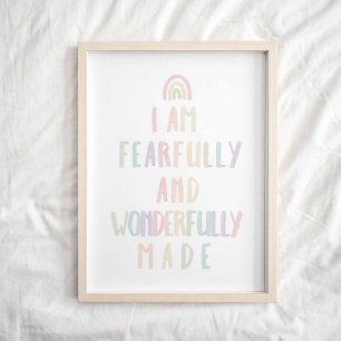 Pastel Vreemd wonderbaarlijk gemaakt print
