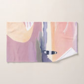 Pastel Vuurtoren | Kuststrand Oever Waterverf Handdoek (Handdoek)