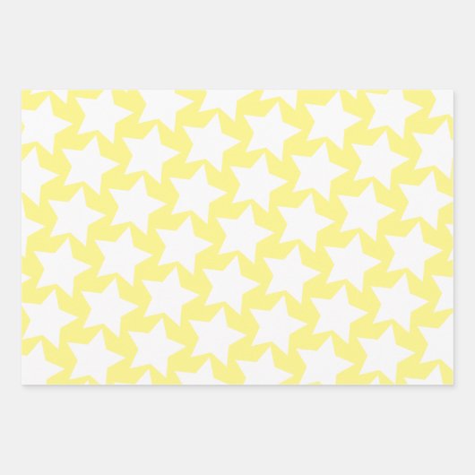 Pastel w. Witte sterren - aangepaste leeftijd kind Inpakpapier Vel (Voorkant 2)