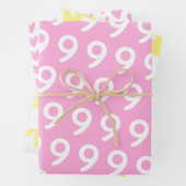 Pastel w. Witte sterren - aangepaste leeftijd kind Inpakpapier Vel (In situ)