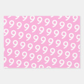 Pastel w. Witte sterren - aangepaste leeftijd kind Inpakpapier Vel (Voorkant)